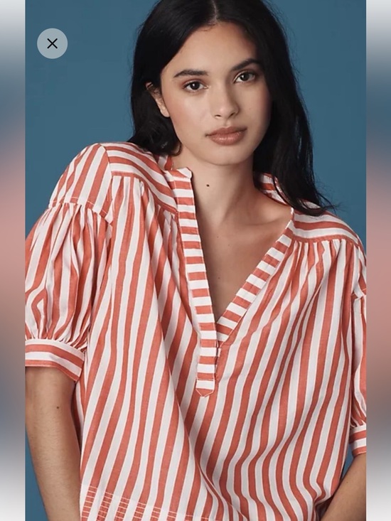 Anthropologie Tops - New Anthropologie  Red Striped Women’s Top
